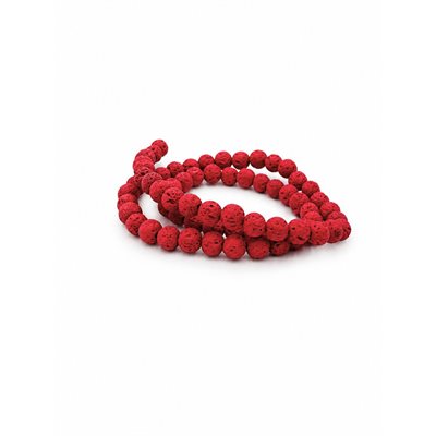 Lava Beads - Red (6 mm) 