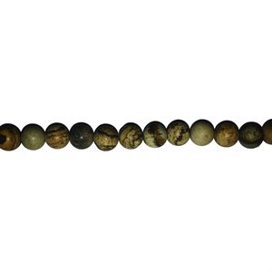 Beads - Round Stones, Picture Jasper 8 mm