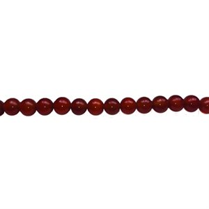 Beads - Round Stones,  Red Agate  8 mm
