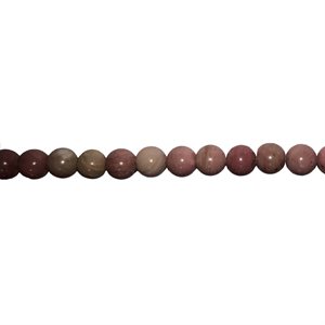 Beads - Round Stones, Rhodochrosite 6 mm