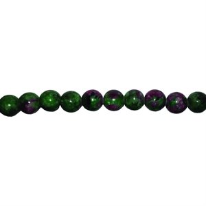 Beads - Round Stones, Ruby-Zoisite 8 mm