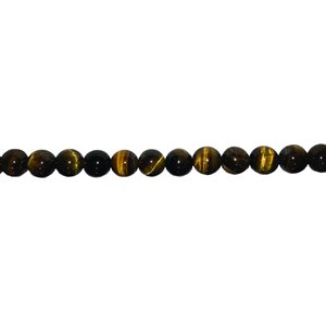 Beads - Round Stones, Tiger Eye 8 mm