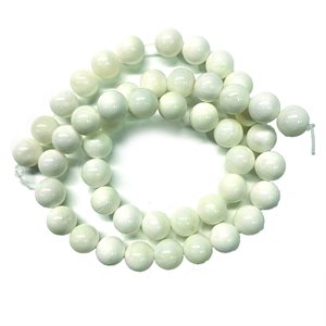 Beads - Round Stones,  Tricadna  8 mm
