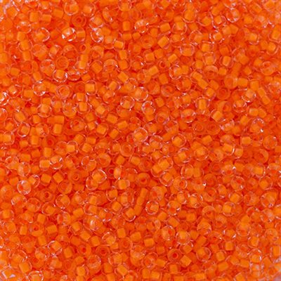 Glass Seed Beads - Neon Orange (500g)