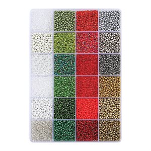 Bead Box - Glass Seed Beads 8/0 - Mix 8