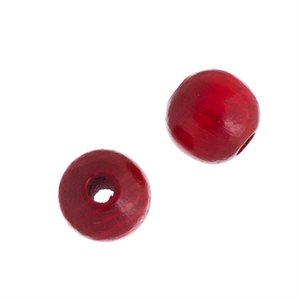 Wooden Beads Round 6 mm   Red (200Pcs/Pkg)