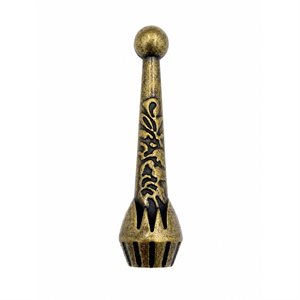 Bolo Tip, Antique Brass, 10pcs (32 x 9mm, 4.5mm Hole)