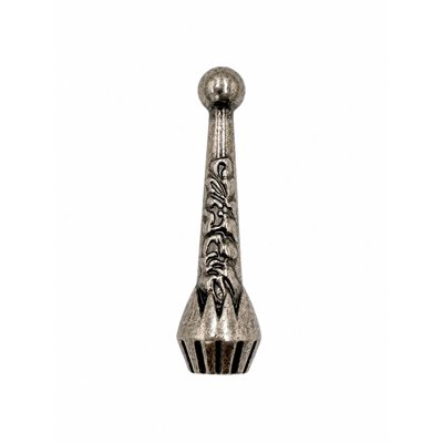 Bolo Tip, Antique Silver, 10pcs (32 x 9mm, 4.5mm Hole)