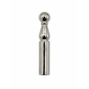 Bolo Tip, Antique Silver, 10pcs (27 x 5mm, 4.5mm Hole)
