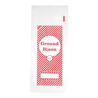 Ground Bison Freezer Bags - Printed (2 lb.)