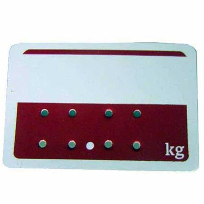 Red and White Deli Tags (Kg)
