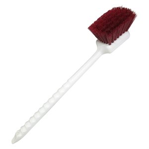 Long Handled Red Bristle Brush (20")