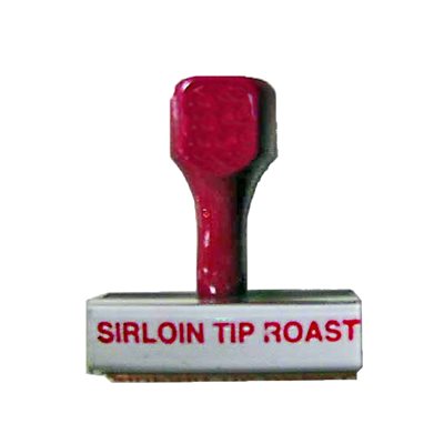 Rubber ID Stamp - Sirloin Tip Roast