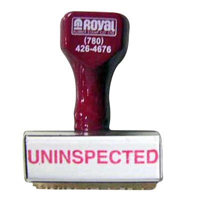 Rubber ID Stamp - Uninspected