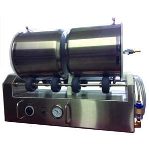 Double Baril Vacuum Tumbler 15 Lbs Capacity Each
