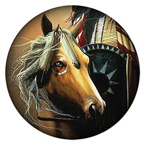 Cabochon - 1" Horse With Shield