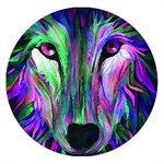 CAB77 - 1", Wolf Face - Multicolor