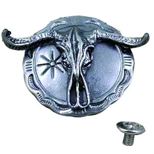 Concho - Round With  Bull Head (10/Pkg)