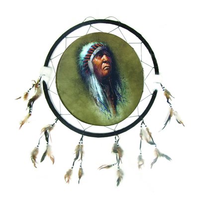 24" Dream Catcher - Indian Chief