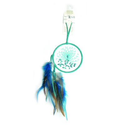 4" Energy Flow Dream Catchers with Semi-Precious Stones - Turquoise