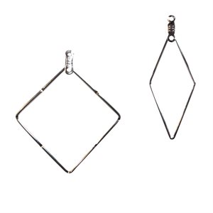 Diamond Earring Loop - Silver (10 pair per Package)