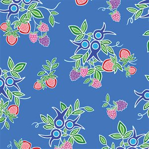 Fabric 13 Moons Berry Fast - Blue