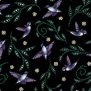 Betty Albert - Hummingbird - Black