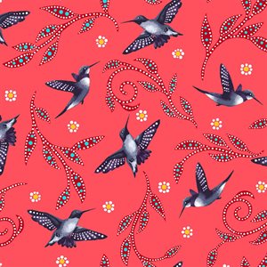 Betty Albert - Hummingbird - Coral