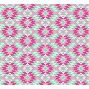 Kilim Pattern - Pink/Green