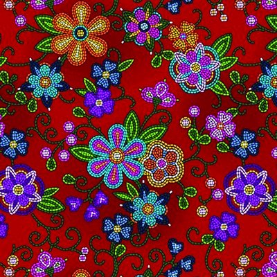 Native Floral - Red