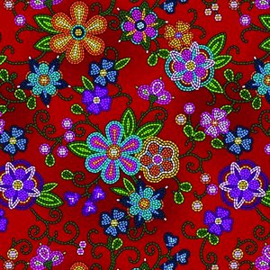 Native Floral - Red