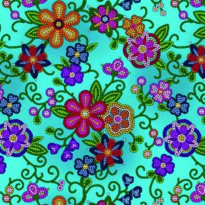 Native Floral - Turquoise