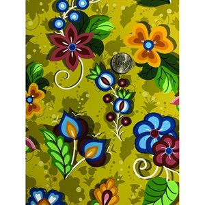 Fabric - Native Floral (Sg#3) - Mustard