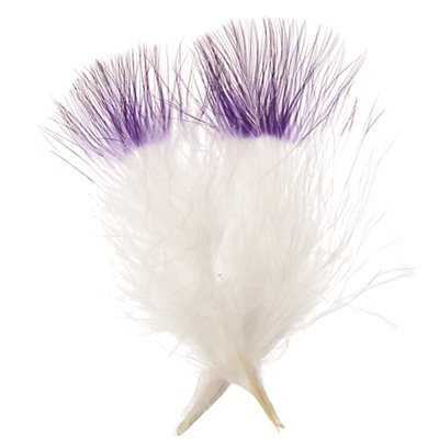 Marabou Fluffs - Purple/White