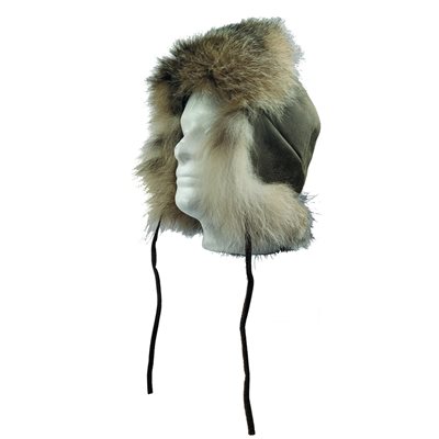 Fur Hat Antique W/ Lynx Fur - XXL