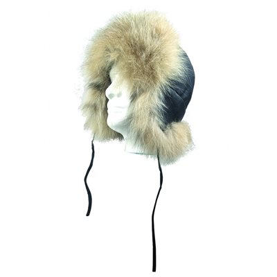 Fur Hat Black W/ Lynx Fur - XXL