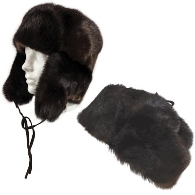 Fur Hat, Otter - 2 Extra Large