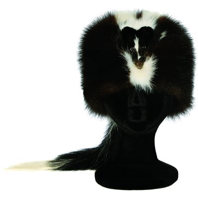 Fur Hat - Skunk - Davey Craock Style - M