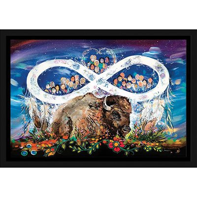 Framed Plaque - Metis People (8X10)