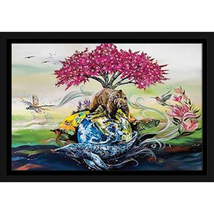 Framed Plaque - Love Earth (12X18)
