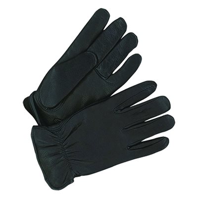 Deerskin Leather Gloves - Men's, Black, Lined (XX-Large)