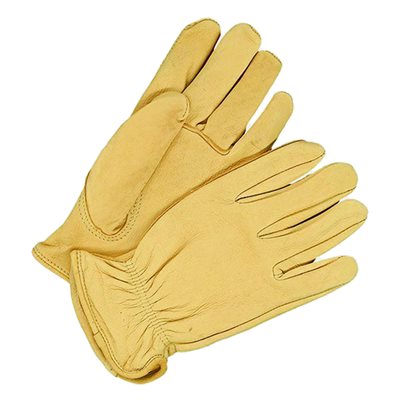 Deerskin Leather Gloves - Men's, Tan, Unlined (X-Large)