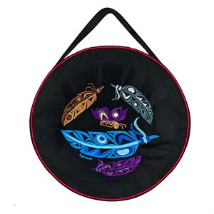 13" Drum Bag - Butterfly and Feathers