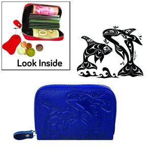 Leather Card Wallet - Orca (Royal Blue)
