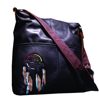 Bucket Bag W/ Dream Catcher - Black