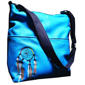 Bucket Bag W/ Dream Catcher - Turquoise
