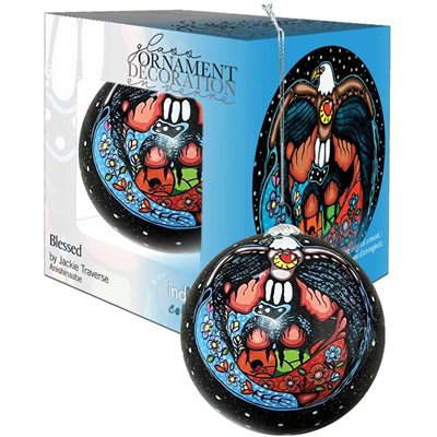 Glass Ornament - Blessed