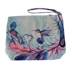 SMALL TOTE - HUMMINGBIRD FEATHERS