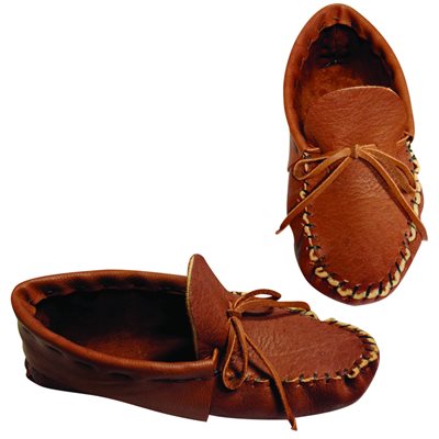Adult Moccasin Kits w/Moose Leather - Tobacco (11)