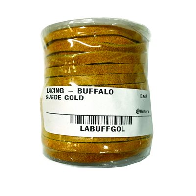 Buffalo Suede Lacing - Gold